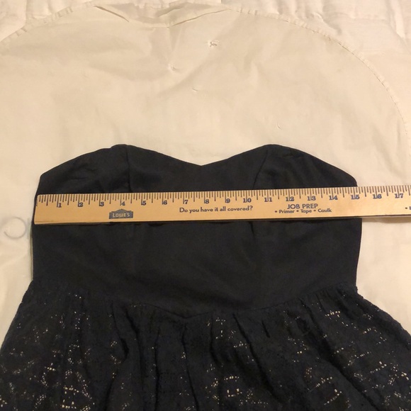Moulinette Soeurs Strapless Black Lace Dress - Picture 13 of 15